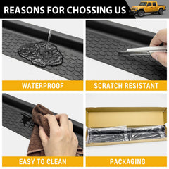 JTYZSM four-door kit keeps entryways clean after cargo and gear.