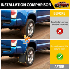 JTYZSM mud flaps no-drill installation provide quick fit with included hardware