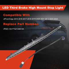JUMOPARTS high mount brake light replacement with plug-and-play wiring for easy install.