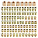 Junecarp 100pcs brake line fittings kit with nuts and connectors for versatile repairs.