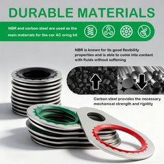 Junecarp carbon-steel components providing sturdy support for sealing assemblies.