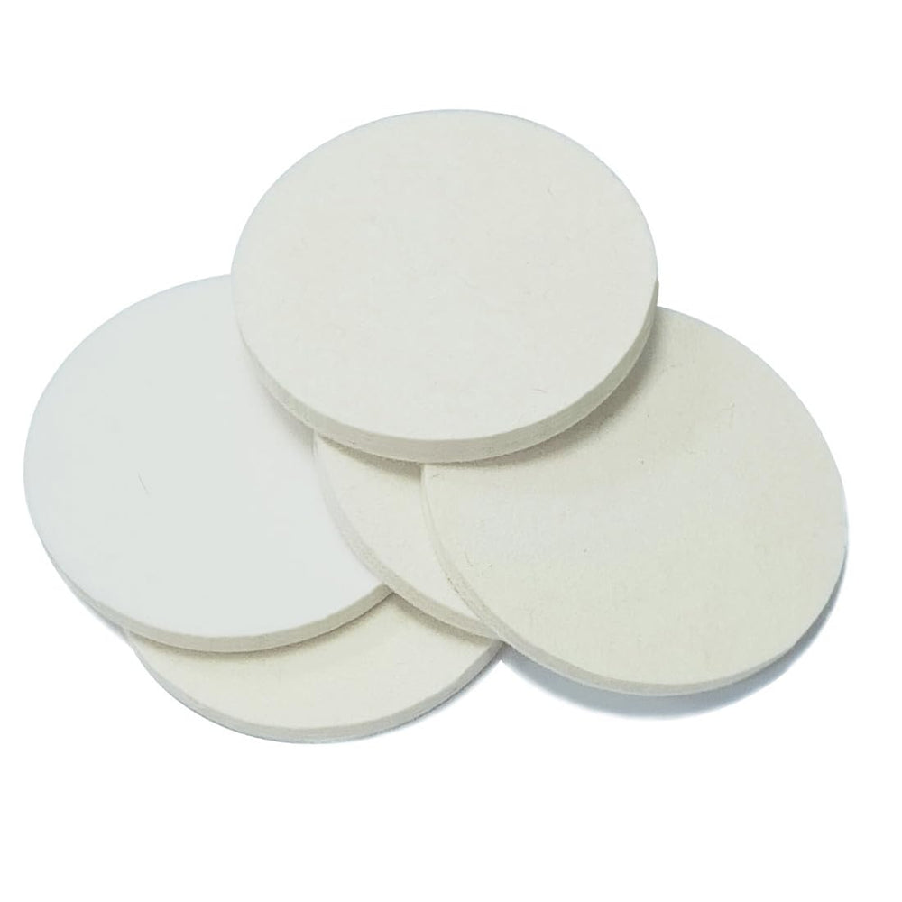 Junlixn 6inch wool polishing pad closeup showing soft fibers for smooth finishing