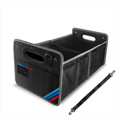 Junsungo car trunk organizer in waterproof fabric keeps groceries organized.
