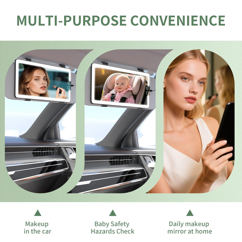 Junyaoxuan secure hook and loop mount keeps mirror stable on the visor