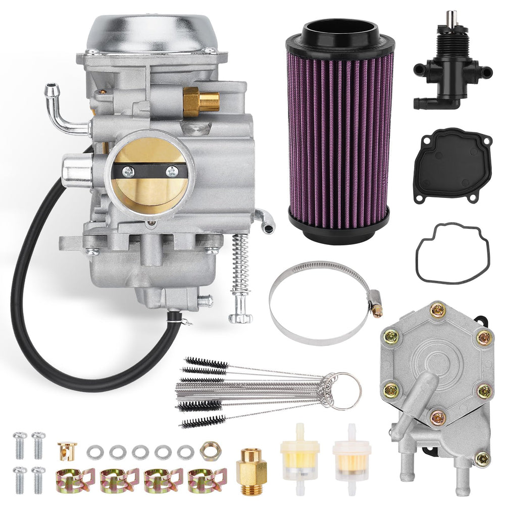 Jurplix carburetor kit with fuel pump and air filter for Polaris to improve reliability