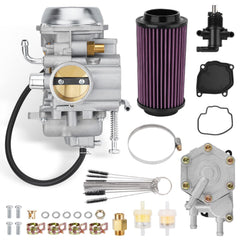 Jurplix carburetor kit with fuel pump and air filter for Polaris to improve reliability