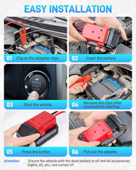 Jurplix Milwaukee M18 compatibility for on-site jump starts.