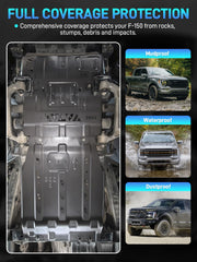 JURPLIX steel underbody splash guard protects from rocks and debris