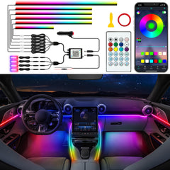 Jushope car LED strip startup-scan showcases customizable color on startup