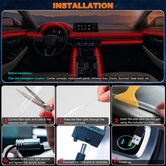 Jushope installation ideas for quick ambient car lighting setup