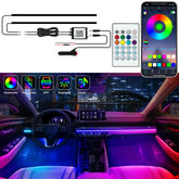 Jushope interior car LED strip with dreamcolor chasing for dynamic ambience