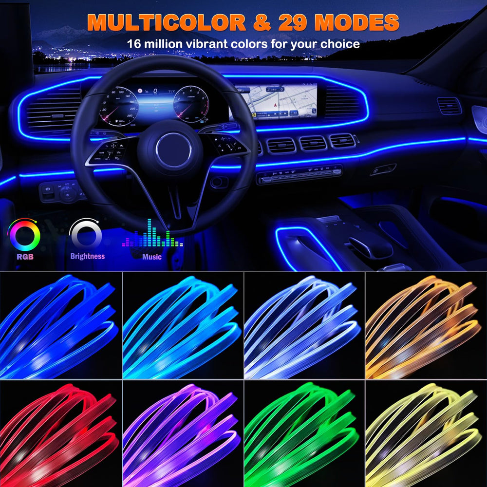 Jushope interior LED strip with dynamic modes for scenes