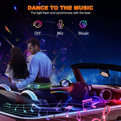 Jushope sound-active music mode syncs to your car's rhythm