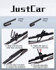 JustCar installation-instructions help a quick, accurate fit.