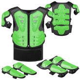 JUSTDOLIFE youth dirt bike gear jacket provides all-in-one protection for outdoor riding.