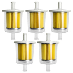 JUUDDENPARTS universal fuel filter assembly with clear housing for easy inspection.