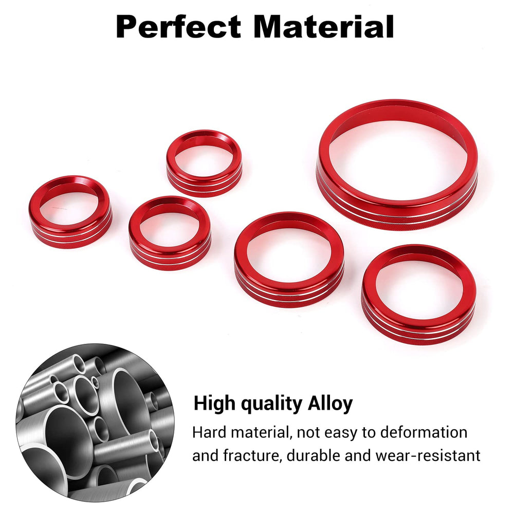 JWWY Bronco accessories aluminum red highlights interior and reduces scratches