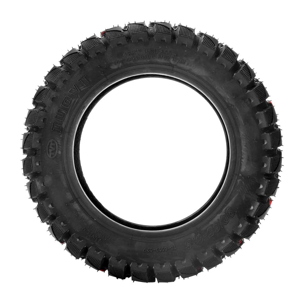 JXMOTO heavy-duty tread tire for scooter, improved grip on rough surfaces.
