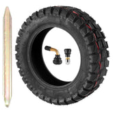 JXMOTO tubeless 90/65-6.5 tire on scooter, easy installation and puncture resistance.