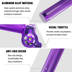 JXPANG CNC aluminum throttle grip highlights durable 6061-T6 construction.