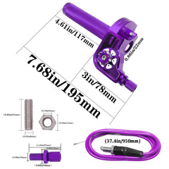 JXPANG durable rubber grip on aluminum throttle for long-lasting comfort