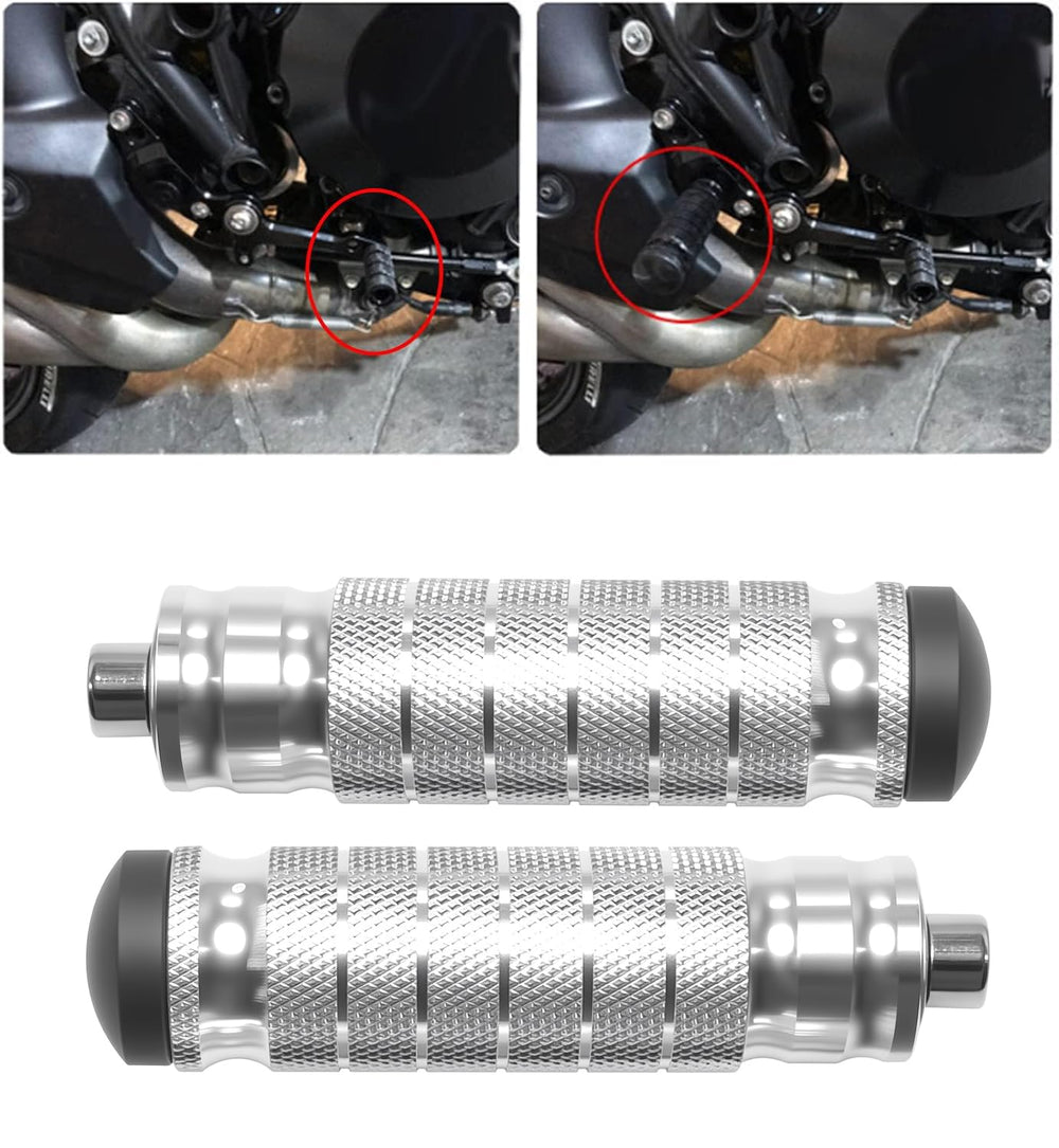 JXPANG foot pegs showing knurled anti-slip surface for safety