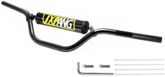 JXPANG 7/8 inch handlebars in black finish for dirt bikes, smooth throttle control.