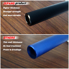 JXPANG dirt bike handlebars close-up showing foam pad included for comfort.