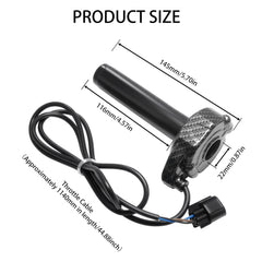 JXPANG kit contents: throttle handle, cable, bearing, and ties