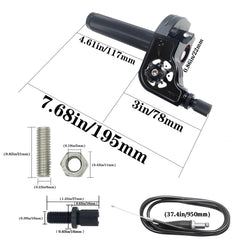JXPANG 950mm throttle cable offers flexible routing preferences.