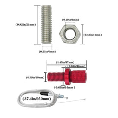 JXPANG wide-fitment compatibility chart for many dirt bikes and pit bikes