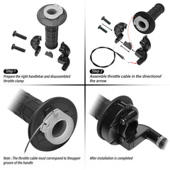 JXPANG wrist throttle assist improves comfort on long rides.