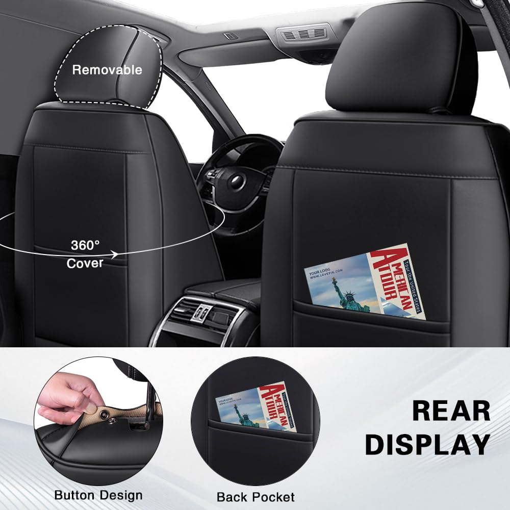 JXTH Toyota Tundra seat cover with thick padding for extra comfort.