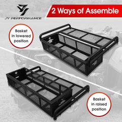 JY Performance ATV rack installed above or below for versatile fit