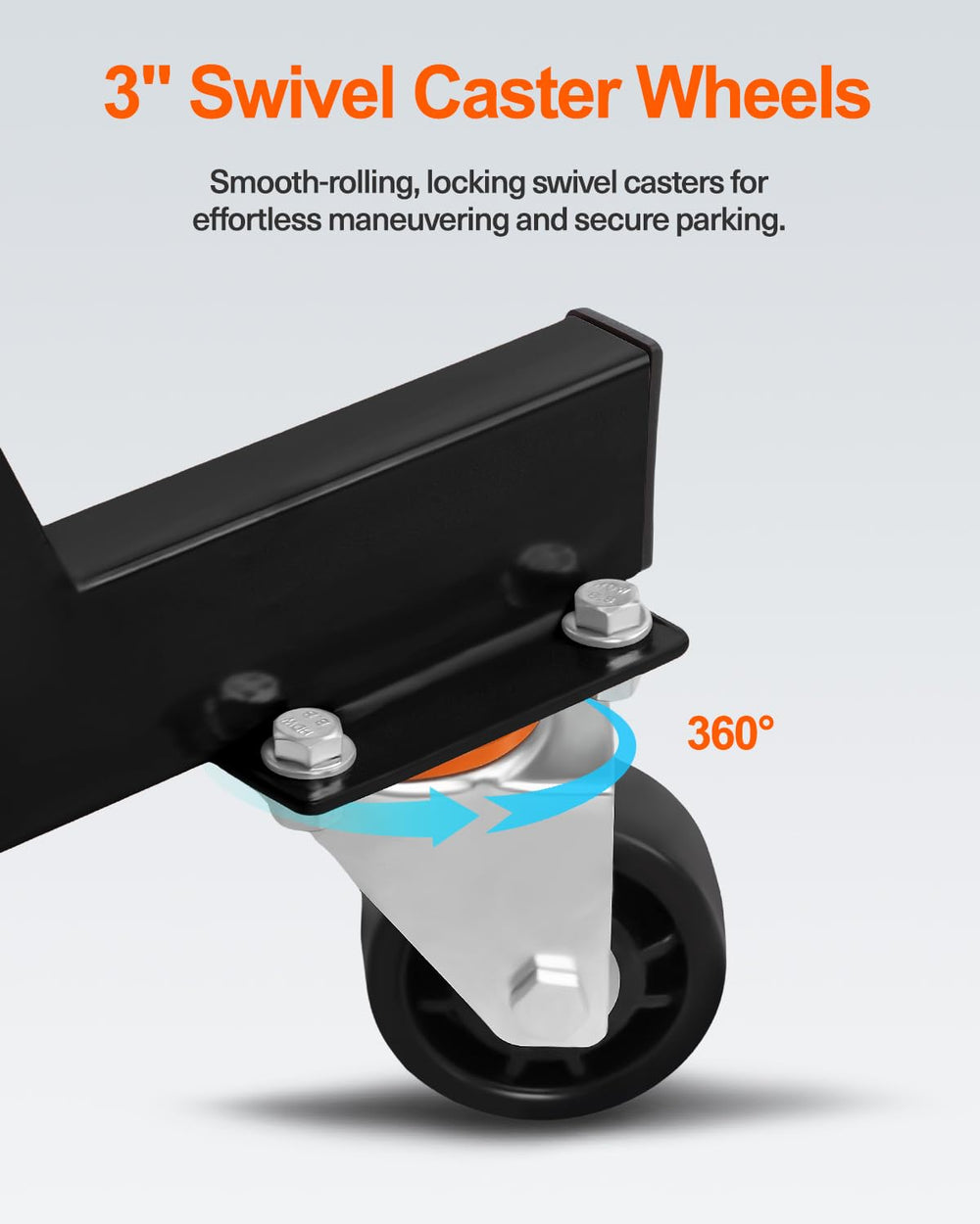 Compact design engine stand from JY PERFORMANCE saving workshop space.