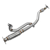 JY Performance exhaust flex Y pipe assembly showing alignment-friendly flanges.