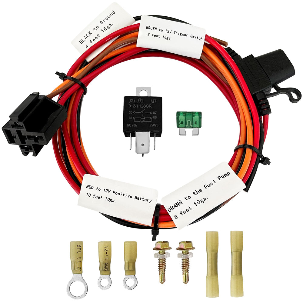 JY PERFORMANCE relay kit 12V-40A for reliable fuel pump control