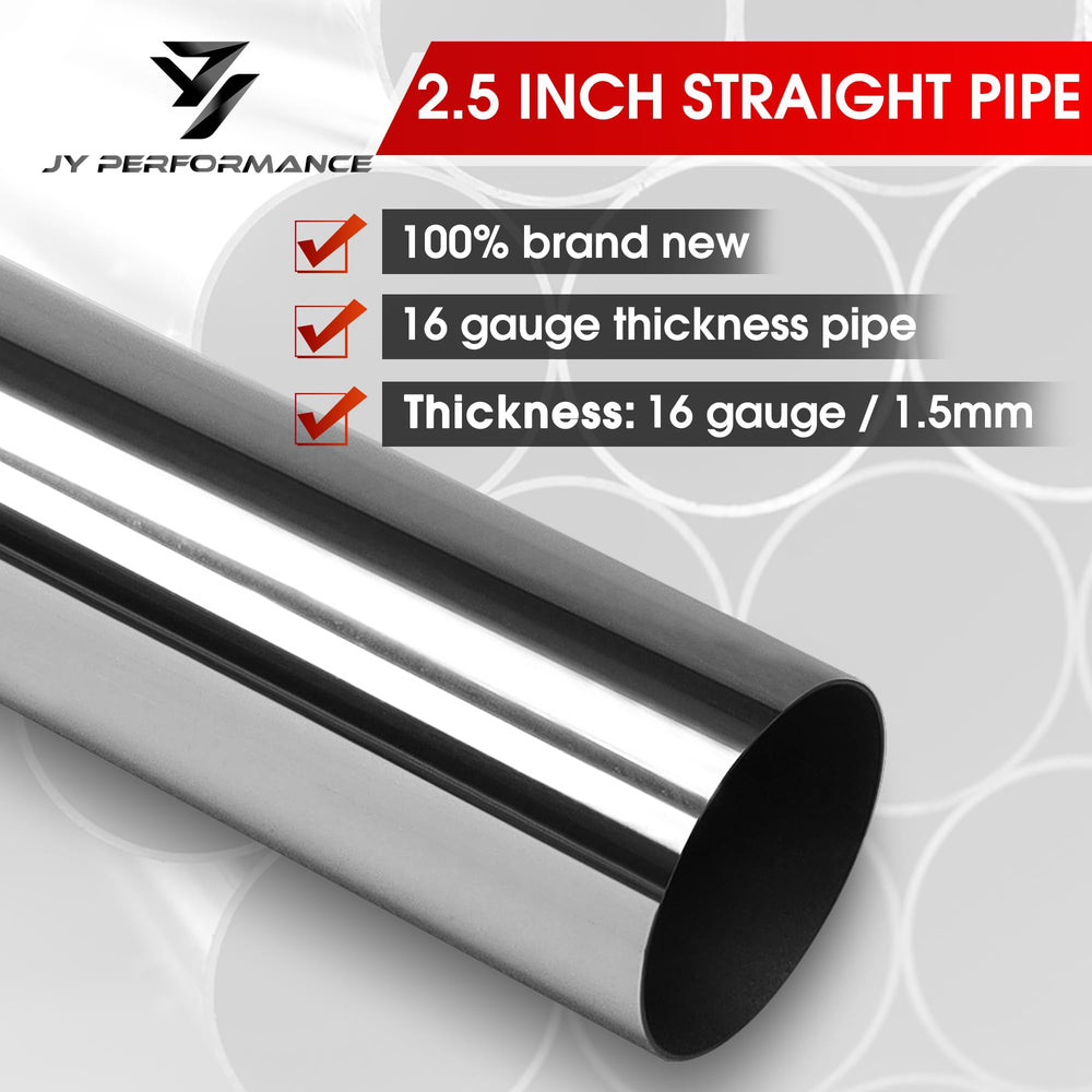 T304 stainless steel exhaust pipe for durability and corrosion resistance.