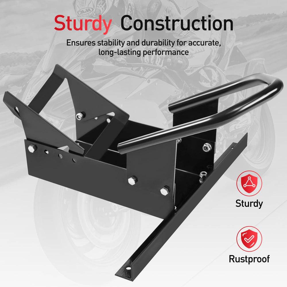 Compatibility range of 15–21 inch wheels with the JY PERFORMANCE chock.