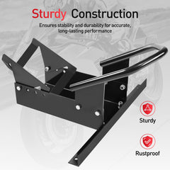 Compatibility range of 15–21 inch wheels with the JY PERFORMANCE chock.