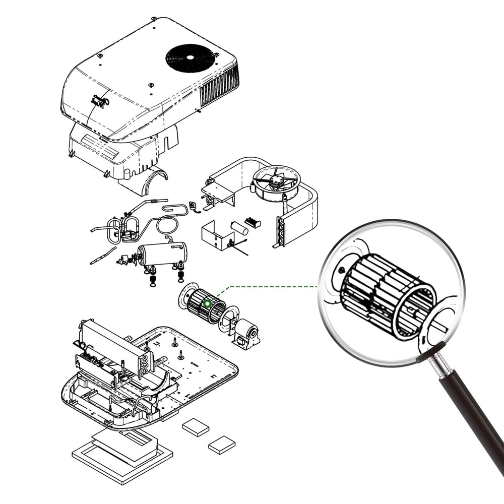 JYINCPED installation guide for blower wheel replacement with simple steps.