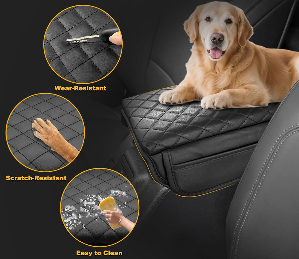 JYMAOYI PU leather texture close-up highlights wear guard and ventilated pad.
