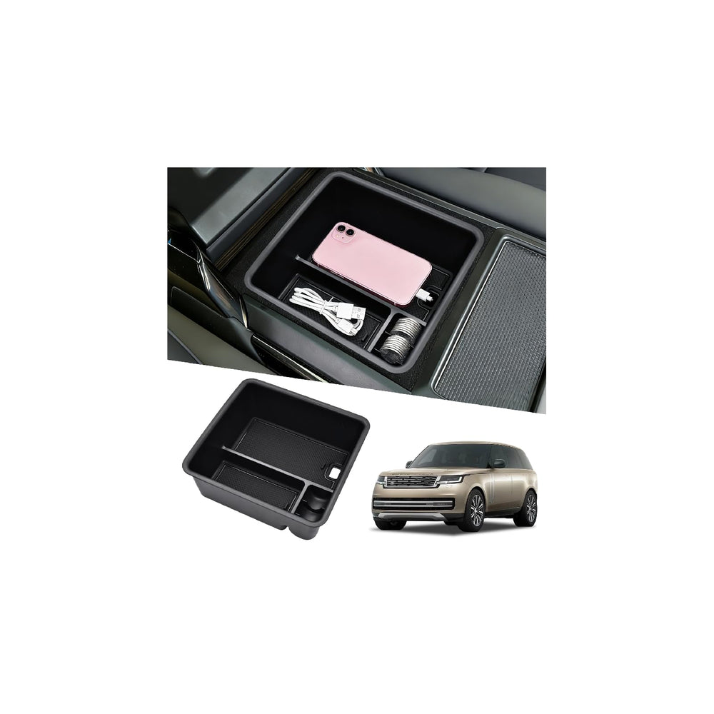JYMAOYI Range Rover center console organizer insert for 2023-2026 with deep storage