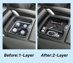 Coin slot feature in the JYMAOYI Range Rover refrigerator organizer for easy access