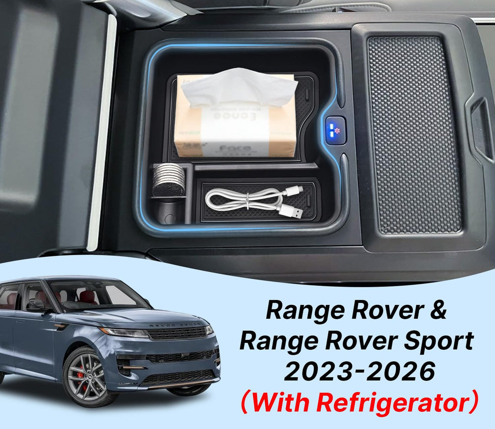 Divider layout of the JYMAOYI Range Rover refrigerator organizer neatly separates items