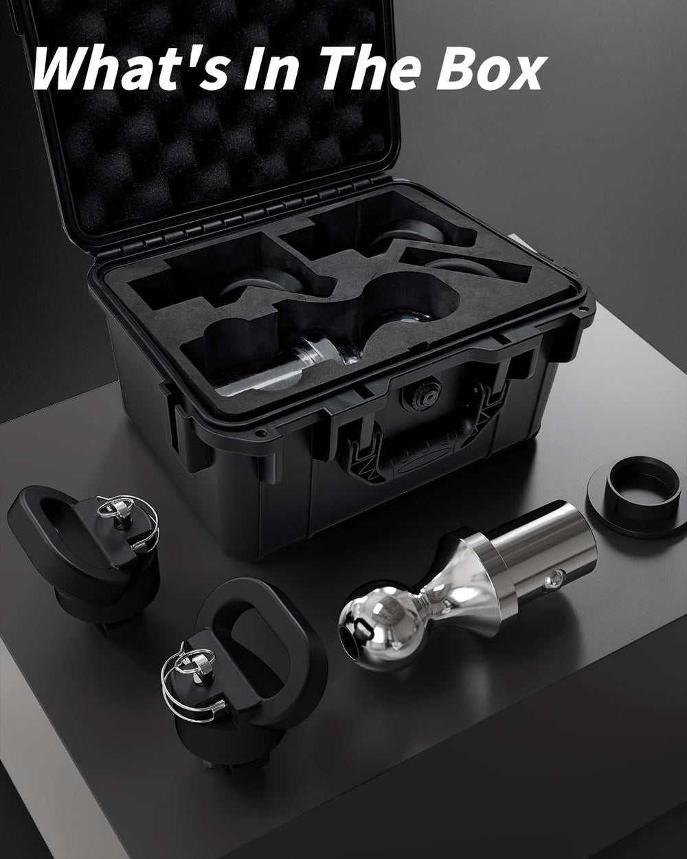 Jyoelron chrome-plated gooseneck ball resists corrosion for long-lasting performance.