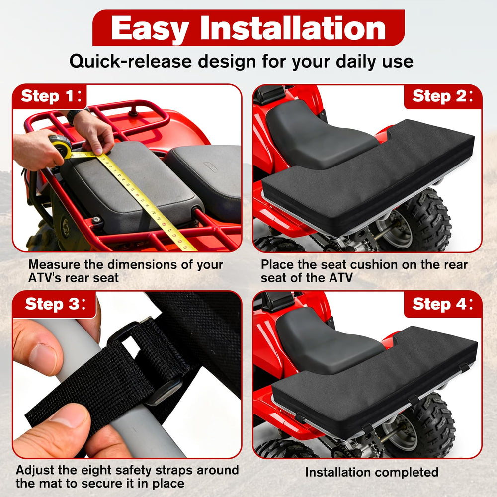 High-density foam cushioning on the JZHLLA pad enhances passenger comfort