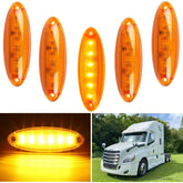 JZYZQBX amber lens cab marker top 6LED improves nighttime visibility