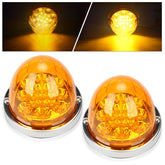 JZYZQBX watermelon light with amber lens and stainless bezel for enhanced signaling