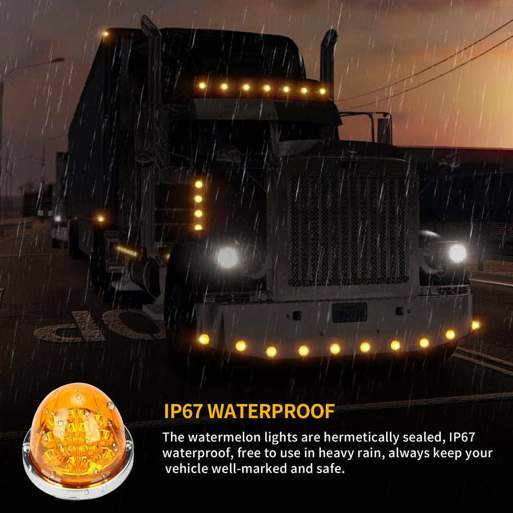 JZYZQBX watermelon light IP67 sealed for all-weather durability